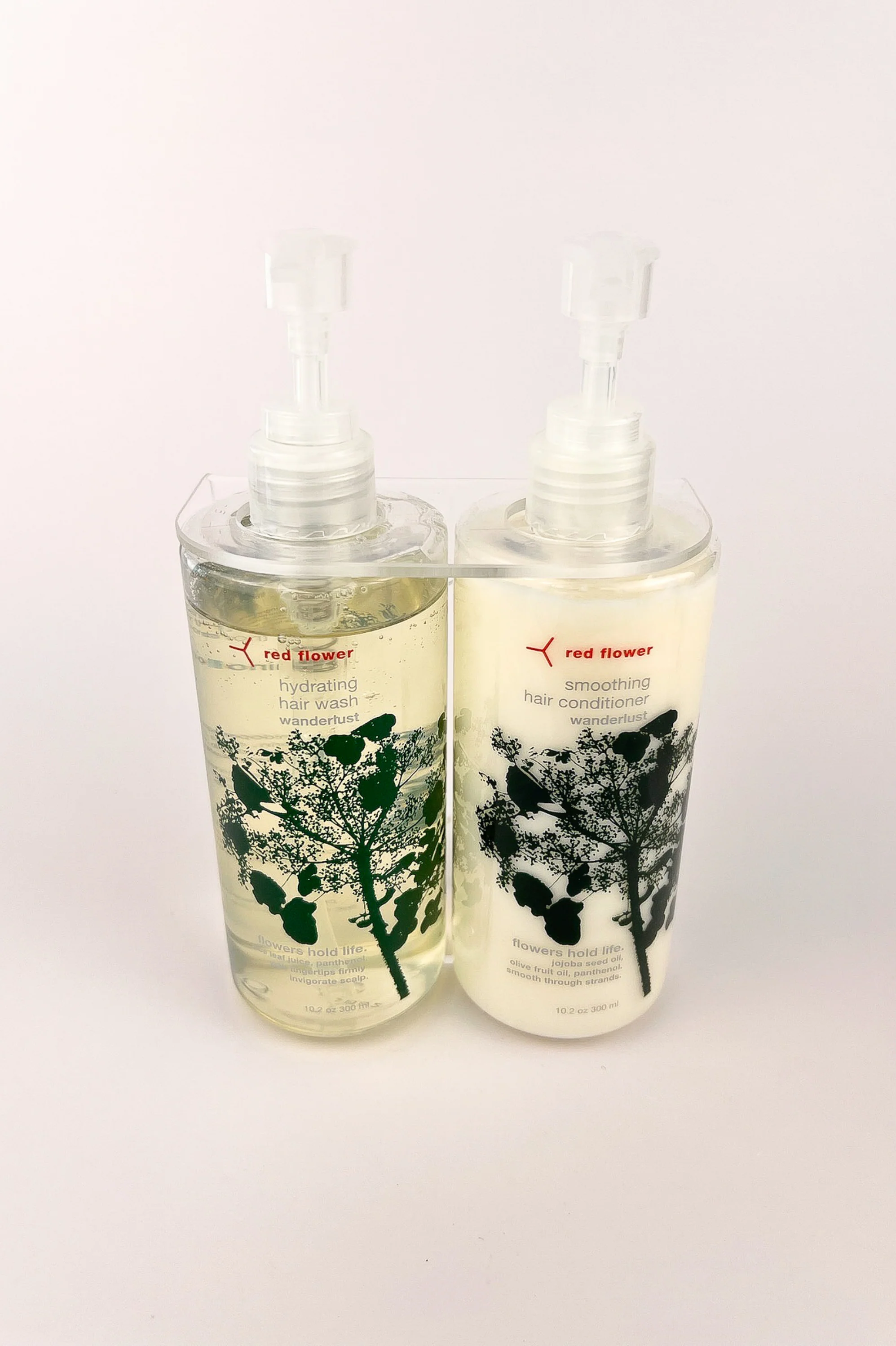 double clear floating bracket for 10oz flowers hold life - Image 2
