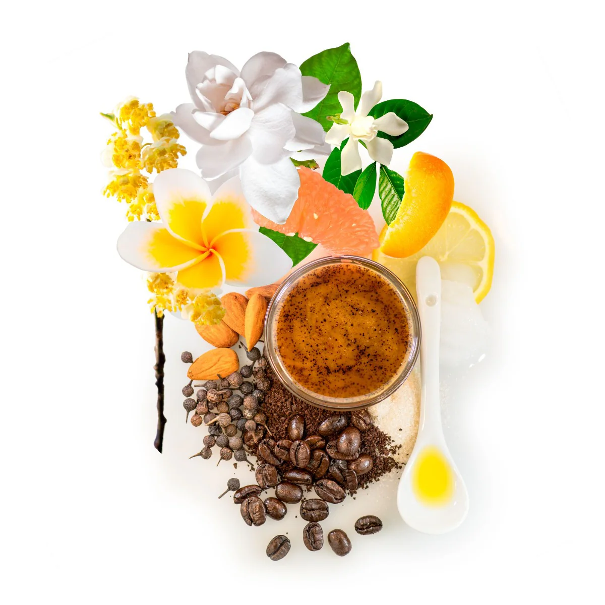 lemon coffee blossom olive stone scrub - Image 3